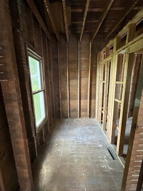 demolition wall tear out after photo